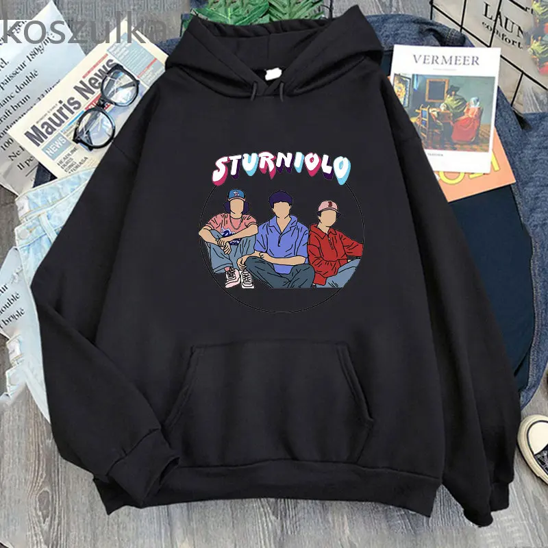 

Sturniolo Triplets Hoodie Sweatshirt Pullover Winter Men Women Smile More Long Sleeve Street Style Autumn And Winter Streetwear
