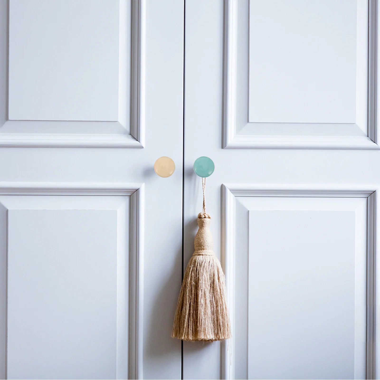 

10Pcs Solid Color Ceramic Cabinet Knobs Ideal for Updating Replacing Broken Knobs on Old Furniture Elegant Style