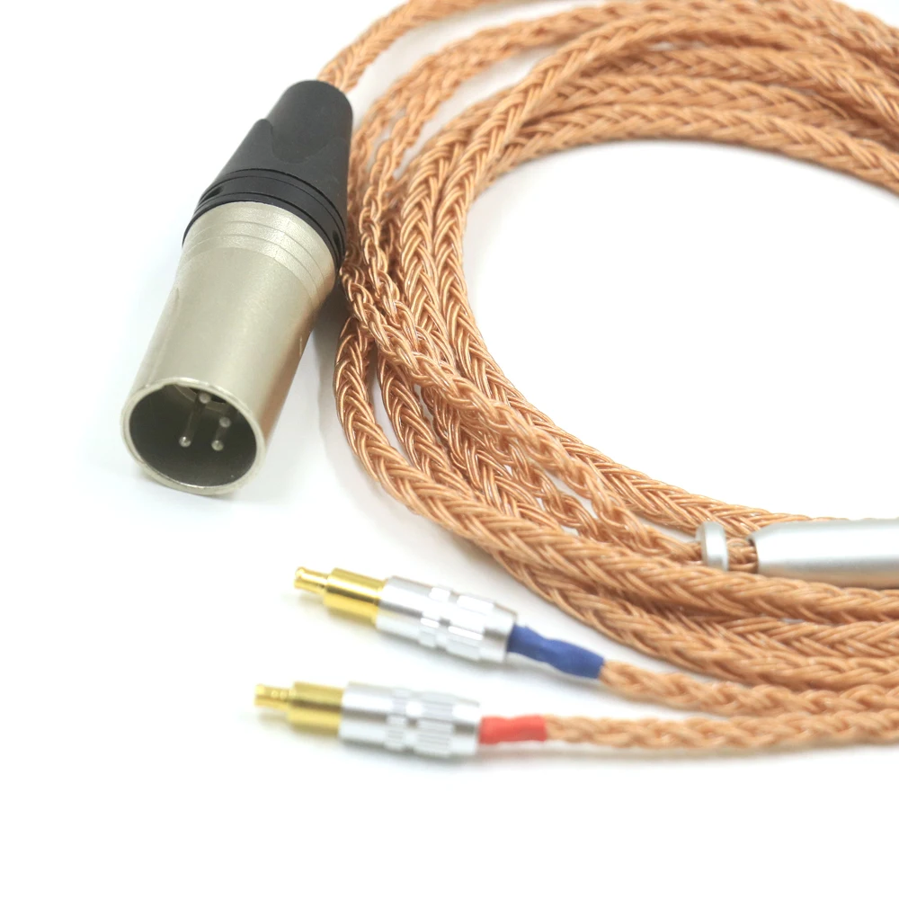 Haldane 16core (รุ่นปรับปรุง) เดี่ยวคริสตัลทองแดงสายอัพเกรดสําหรับ Technica ATH-WP900 MSR7B AP2000 ES770H SR9 ADX5000