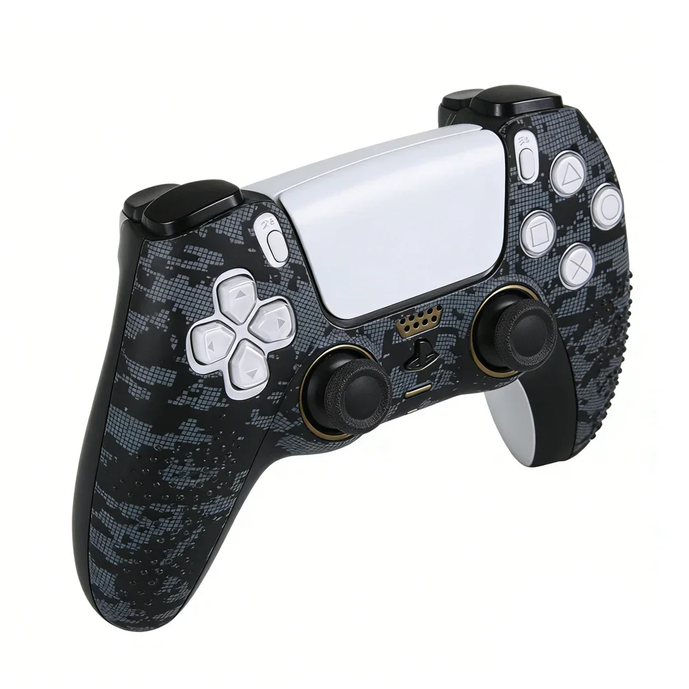 Controller Skin Shell for PS5 Controller Silicone Cover Case Rubber Thumb Grip Gaps Touch Pad Sticker Sponge For PS5 Fit In Dock - view 3