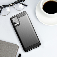 For LG K52 Case Rubber Silicon Carbon Fiber Back Cover For LG K52 K22 K62 K92 K42 Q92 Q62 Q52 K51 K61 Phone Case For LG K52 Case