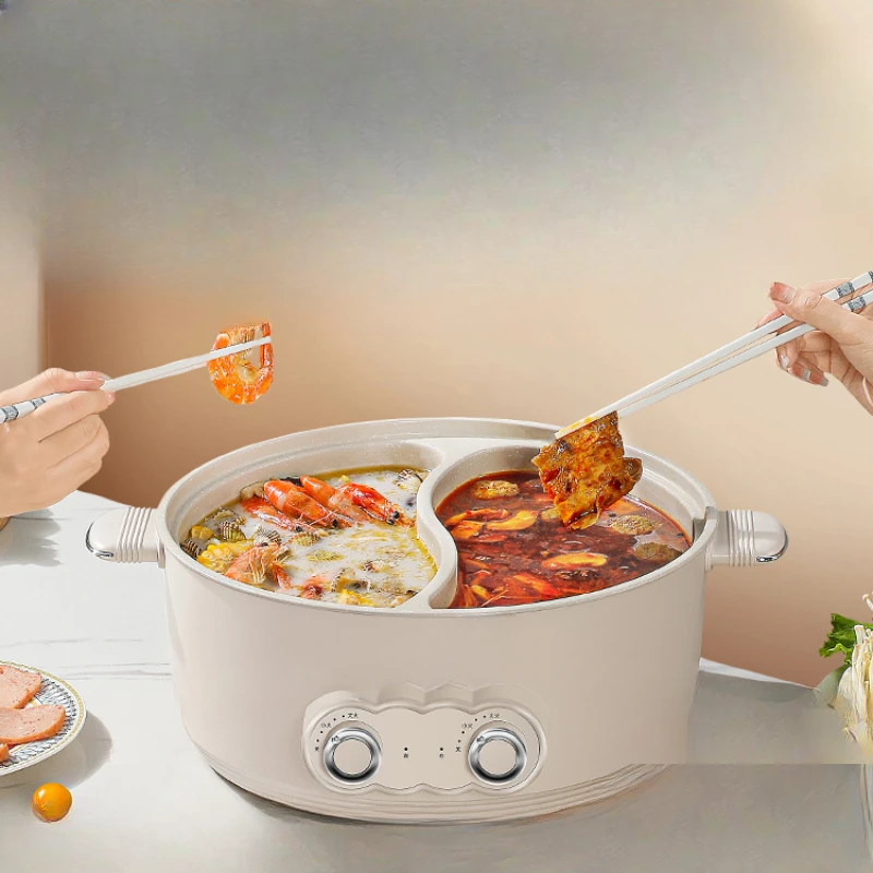 

Mandarin Duck Electric Hot Pot Household Multi-functional Large Capacity Integrated Non-stick Electric Cooker Special Pot 6L