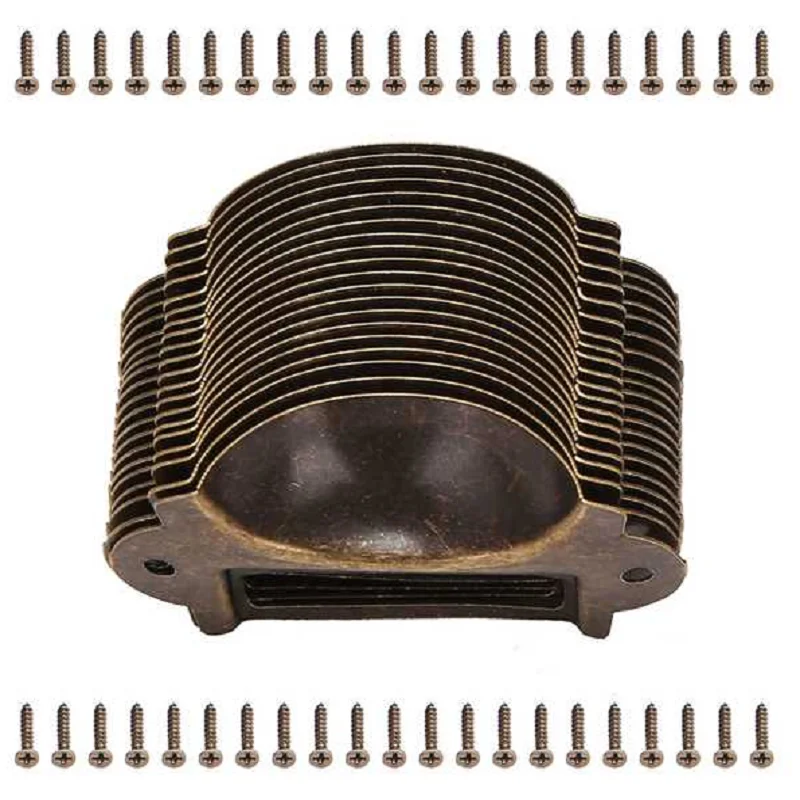 20PCS File Name Card File Cabinet Handles Label Holder Antique Bronze Drawer Label Pull Cabinet Frame Handle File Name