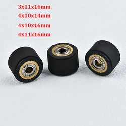 3PC Pinch Roller Push Wheel Roll For Mimaki Roland CAMM Graphtec CE5000 120 Liyu Cutting Plotter Vinyl Cutter Feed Rubber Copper