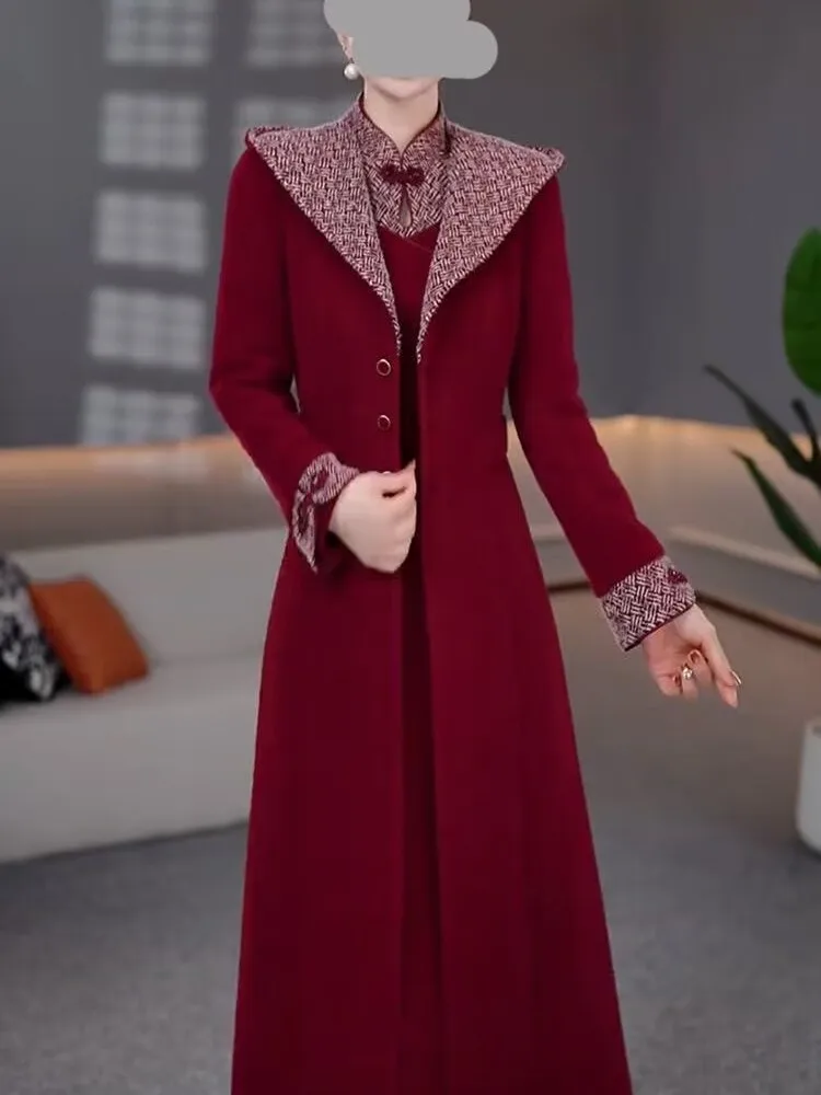 

Autumn Winter 2025 New Sle Small Fraance Windbreaker Dr Set High End Luxury Sensation Two Piece Set for Women Casual Wear