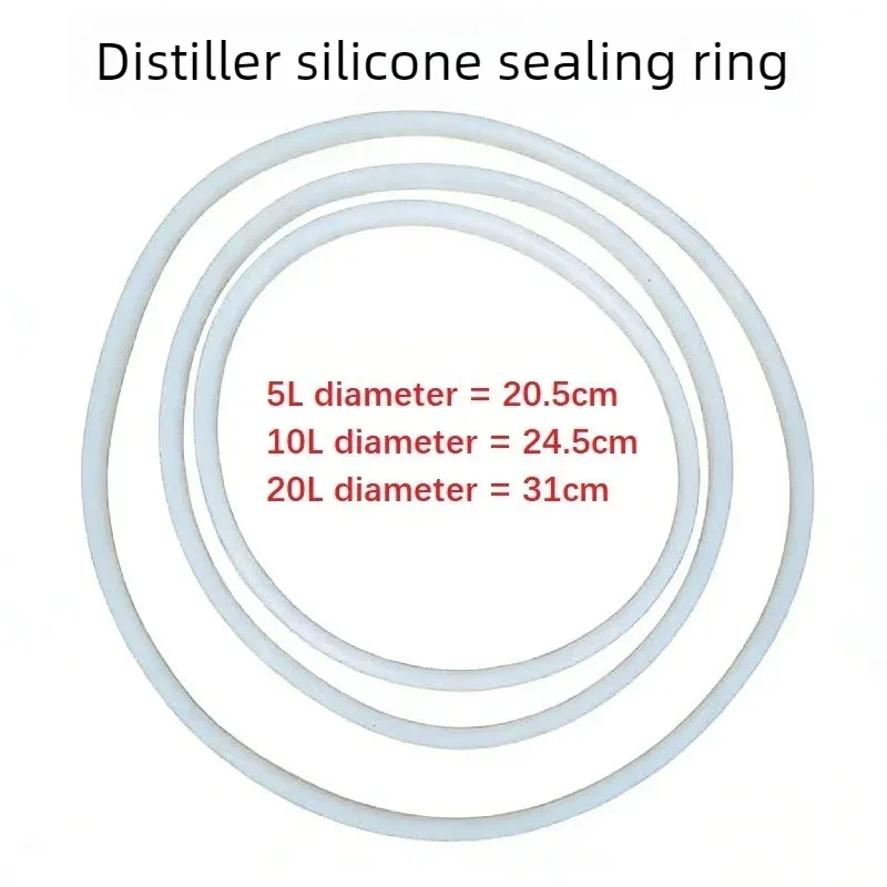 For Silicone Sealing Ring Replacement Parts, Compatible With YAZD-5L 10L 20L Stainless Steel Electric Water Distiller