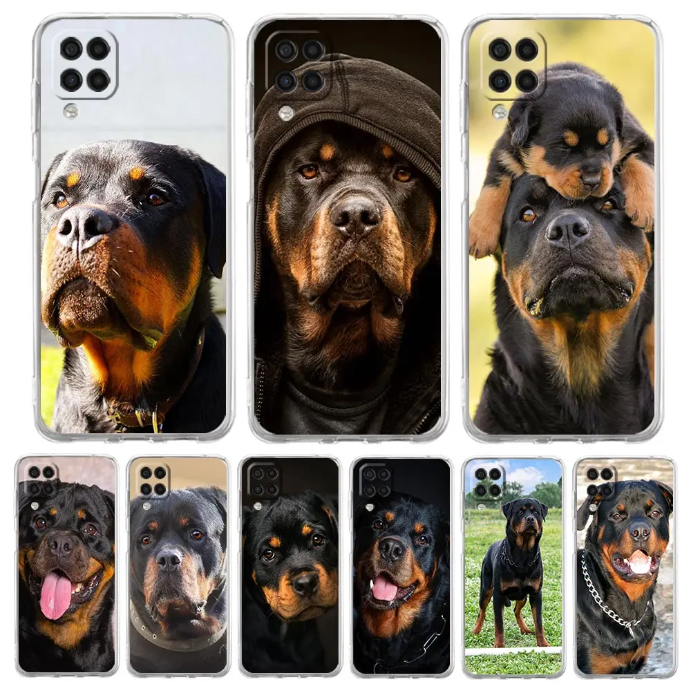 Rottweiler Dog Phone Case For Samsung Galaxy A51 A71 A21S A12 A11 A31 A41 A01 A03S A22 A13 A33 A73 A53 A52 A32 5G A23 Soft Cover