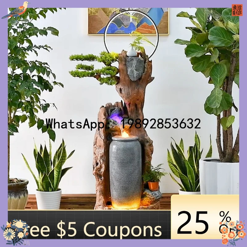 T2-26  Water Wall Flowing Water Fake Mountain Fountain Office Garden  Screen Outdoor Courtyard Fish Pond Landscaping Ornament