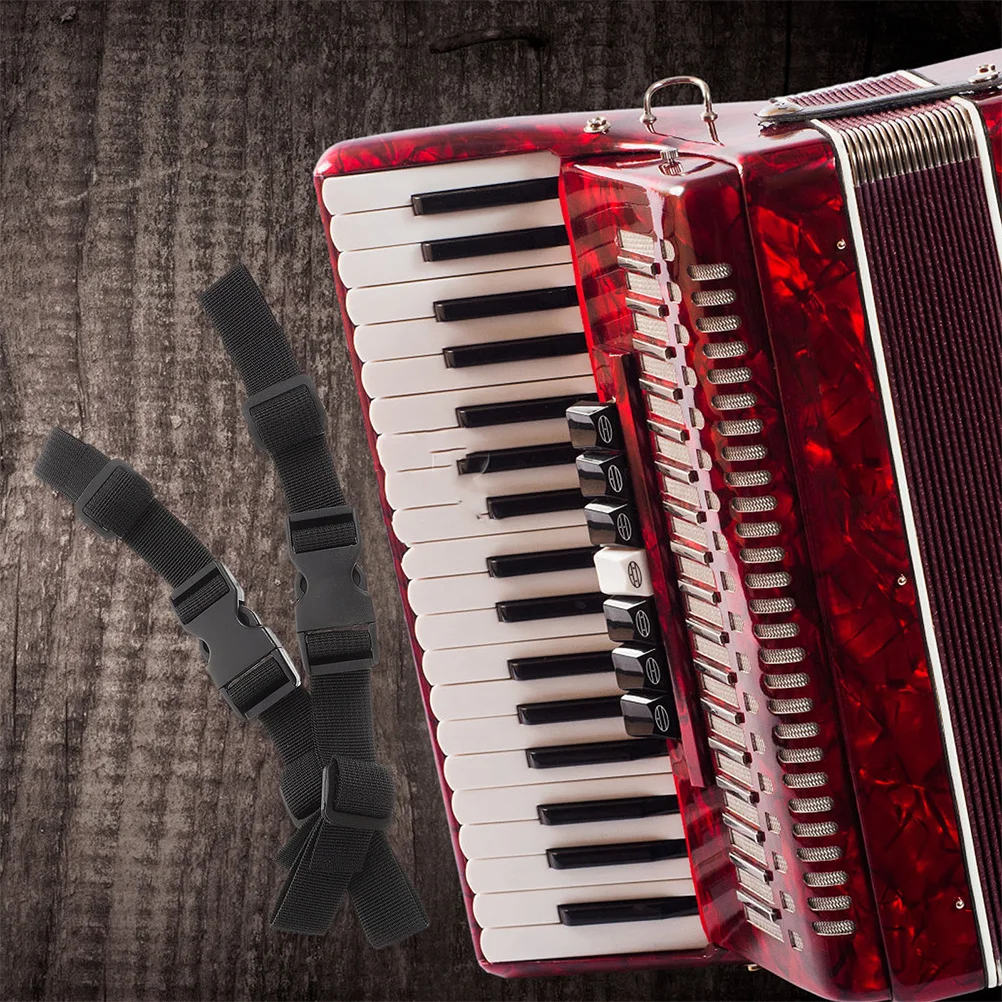 

4pcs Adjustable Anti-Slip Back Strap For Accordion Shoulder Straps Quick Release Chest Buckle Safety Retention Gear Strap