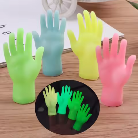 Cartoon Funny Finger Hands Feet Set Creative Finger Toys Around The Small Hand Model Halloween Gift Toys