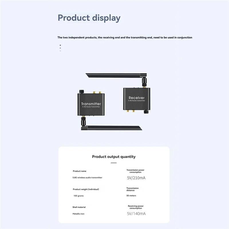 B03B-Wireless Audio Transmitter Optical Fiber Coaxial Audio Receiver Lossless Noise Reduction
