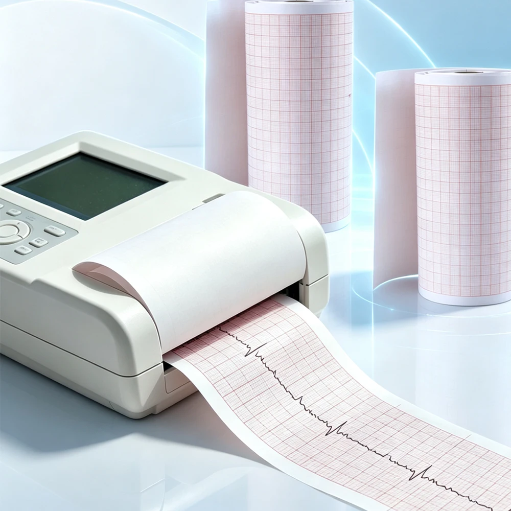 Recording Paper of Electrocardiogram ECG EKG Machine 50mm*20m/110mm*20m Electrocardiograph Thermal Printer Paper Replacement