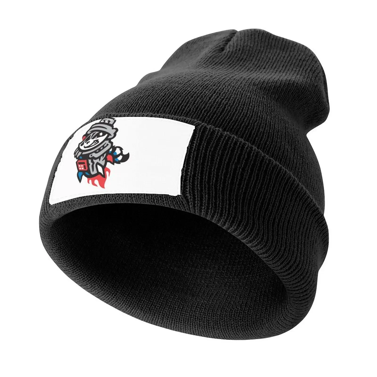 

Rocket City Trash Pandas [A]_[White] Knitted Cap Bobble Hat fashionable Designer Hat Mens Caps Women's