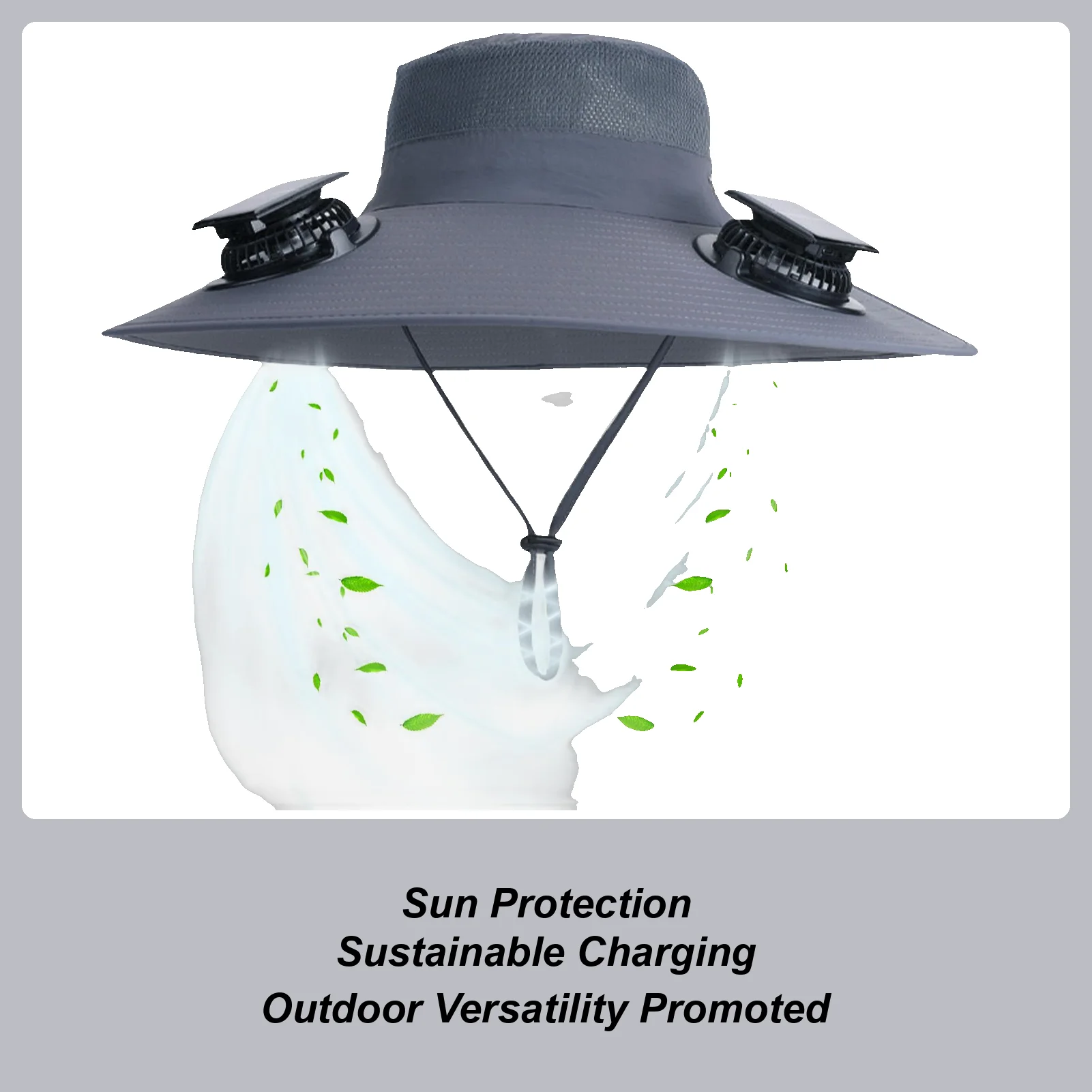 

Шляпы с солнечным вентилятором для мужчин, USB-солнцезащитная шляпа с вентиляторами на солнечной энергии, дышащие, с широкими полями, с защитой от УФ-лучей, водонепроницаемые головные уборы для кемпинга