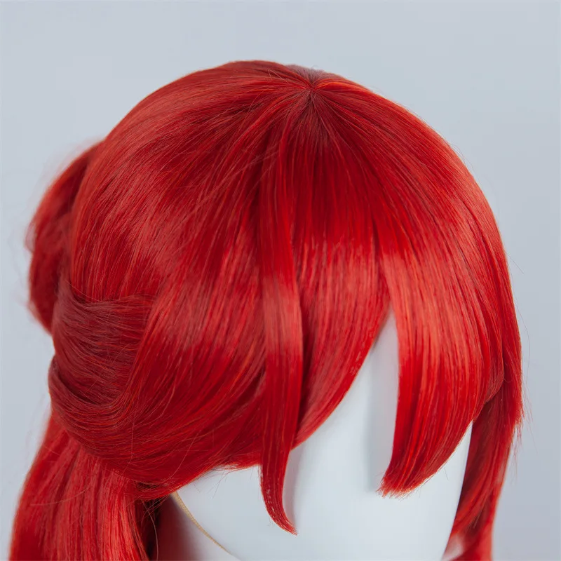 Crash, Star Dome Railway, Himeko Cos Parrucca Parrucca cosplay anime con capelli ricci lunghi rossi