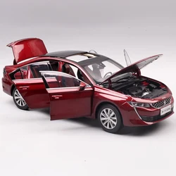 1:18 Peugeots 508L Alloy Car Model Diecast Metal Vehicles Car Model Simulation Collection Boys Toy For Childrens Gift Decoration