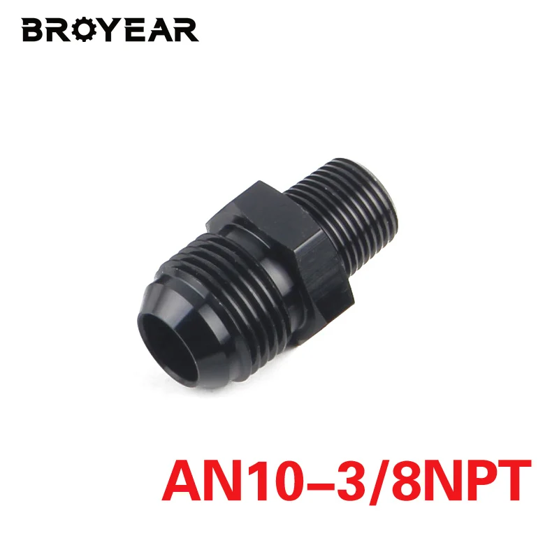 AN4 AN6 AN8 AN10 to NPT Male Straight Adapter Fitting (1/8