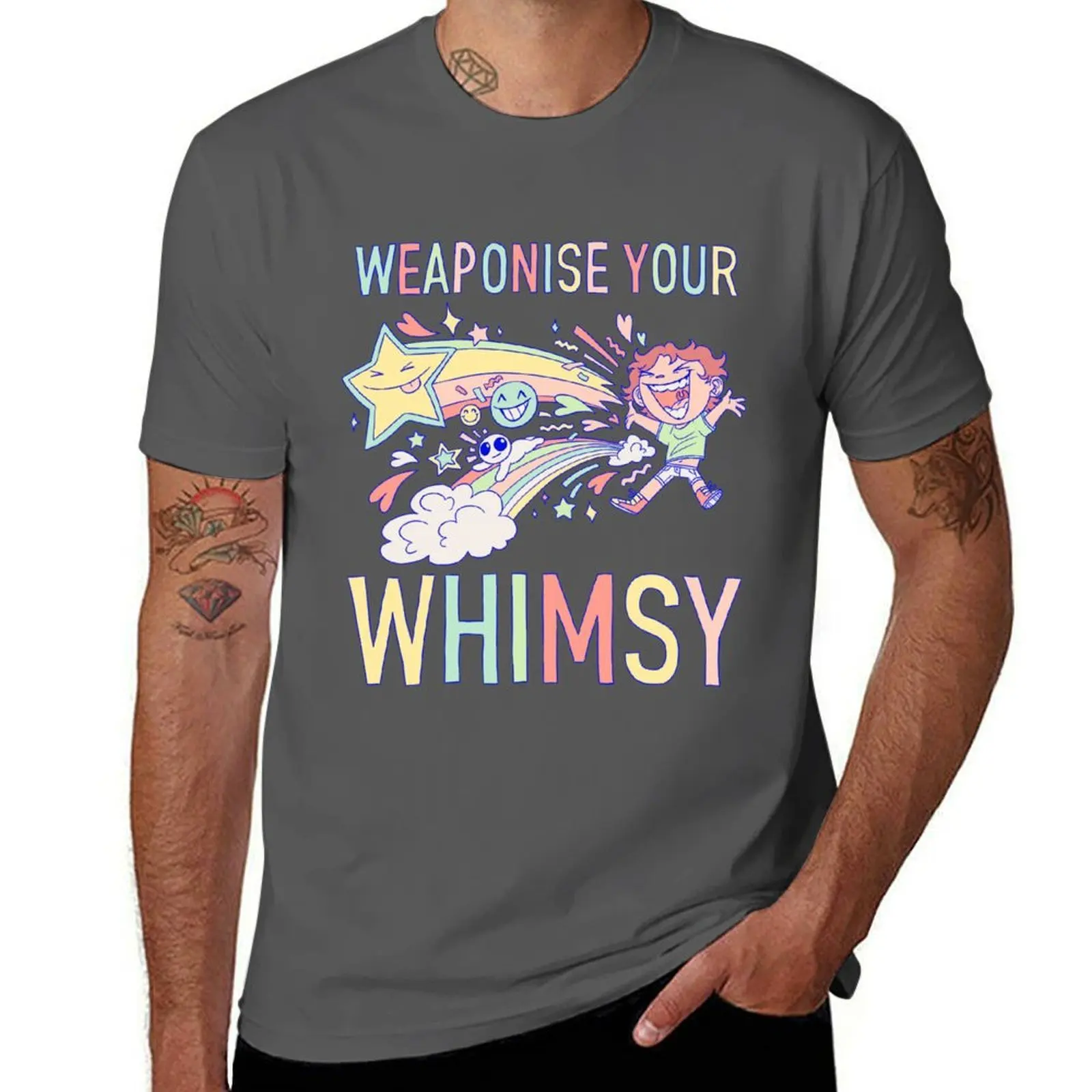 

WEAPONISE YOUR WHIMSY T-Shirt man t shirt graphic t shirt man luxury T-Shirt