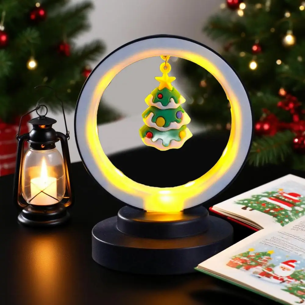 

Рождественские украшения для детского сада, рождественские подарки, украшения для оконного стола, подарок Санта-Клауса, лунный ночник, настольный декоративный светильник