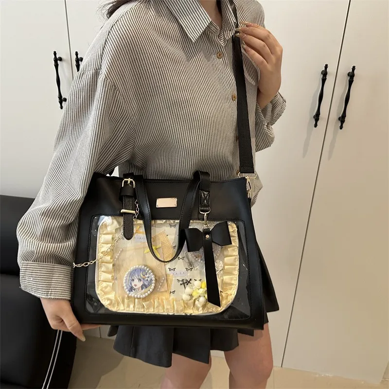 حقيبة ركاب بشريط ذات سعة كبيرة على الكتف حقيبة ظهر مدرسية جديدة ربيعية #3