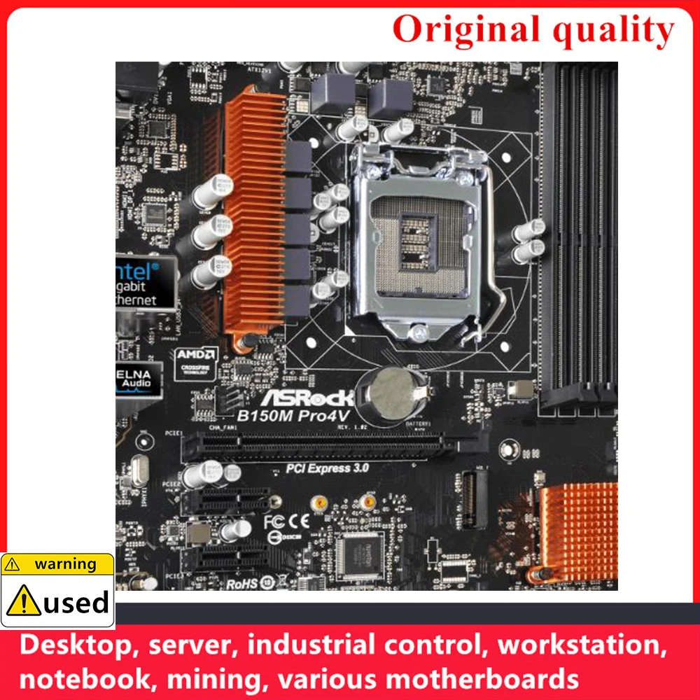 Used For B150M Pro4V Motherboards LGA 1151 DDR4 64GB M-ATX For Intel B150 Desktop Mainboard SATA III USB3.0