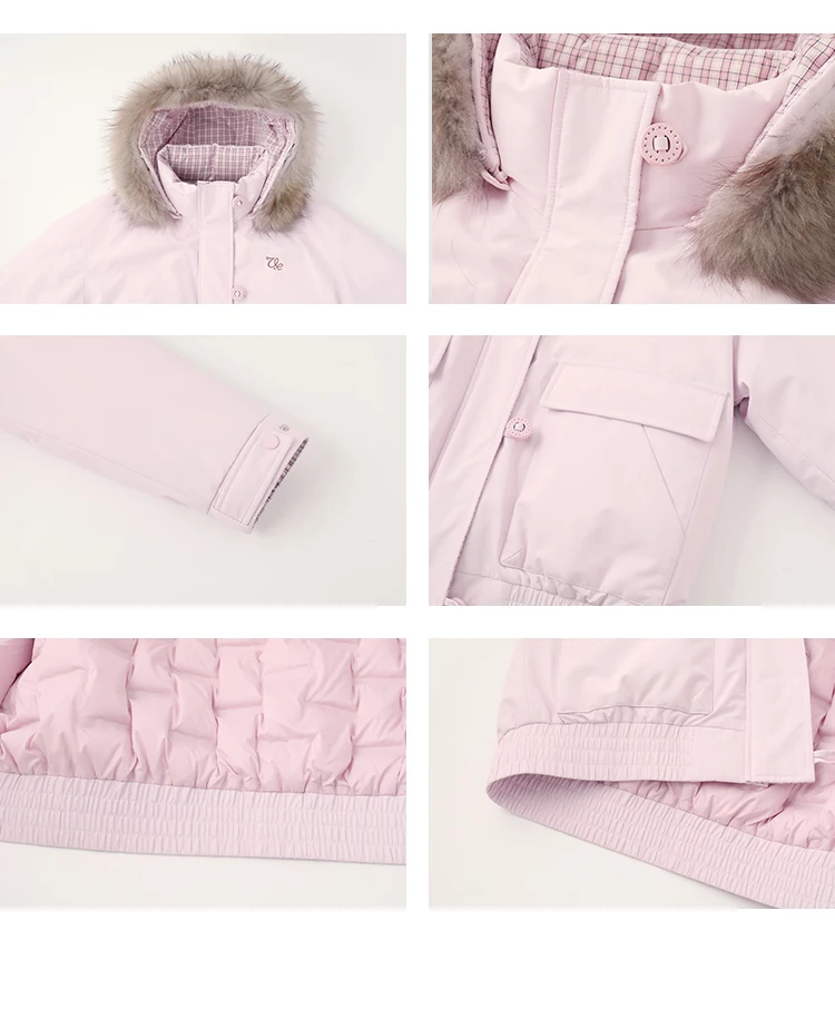 ベガ・チャン 新冬スタイル 90% 快適ベルベット フォックスファー襟付き 暖かいレディースダウンコットンジャケット