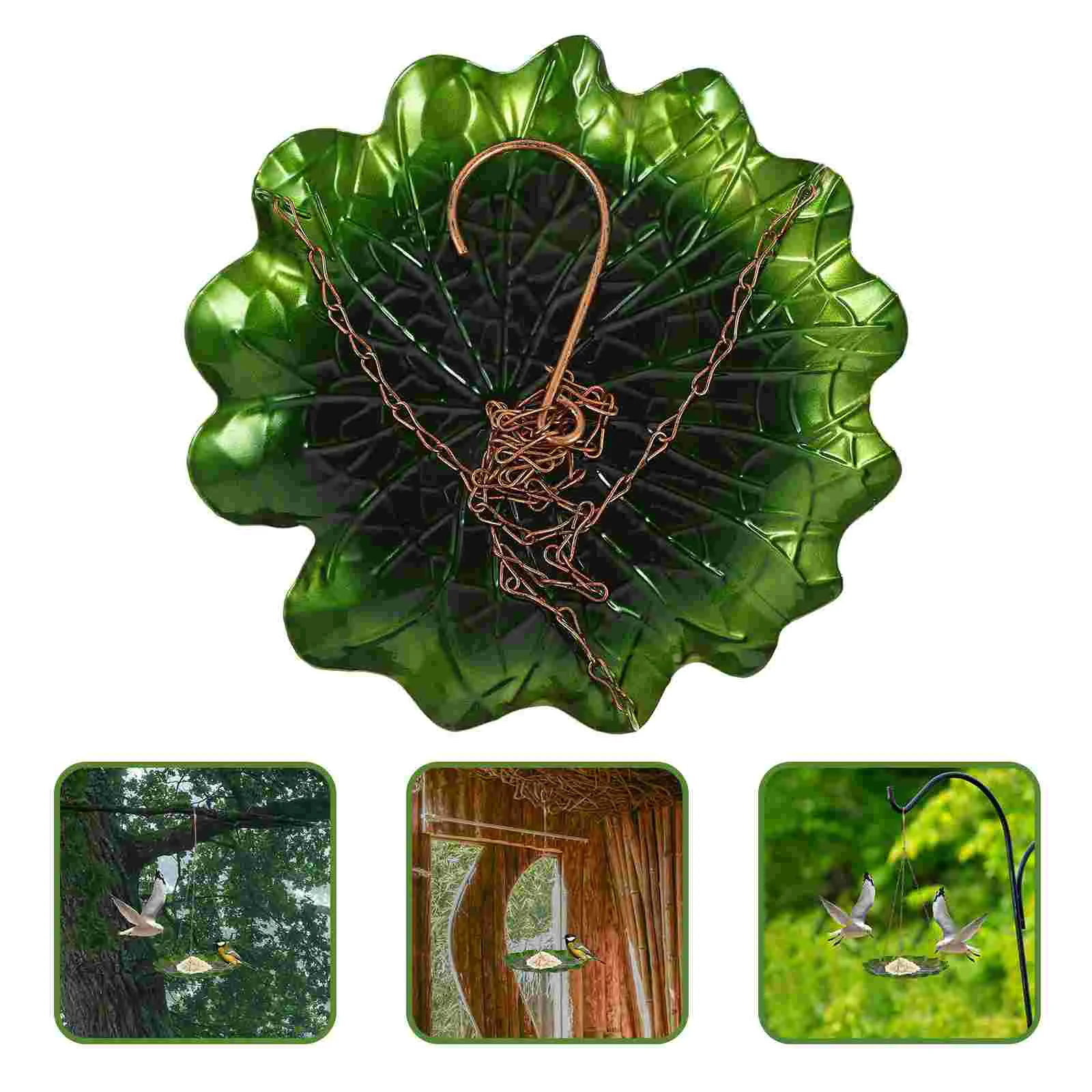 

Bird Feeder Feeders for Outdoors Hanging Chicken Transparent Food Container Parrot Pendant outside