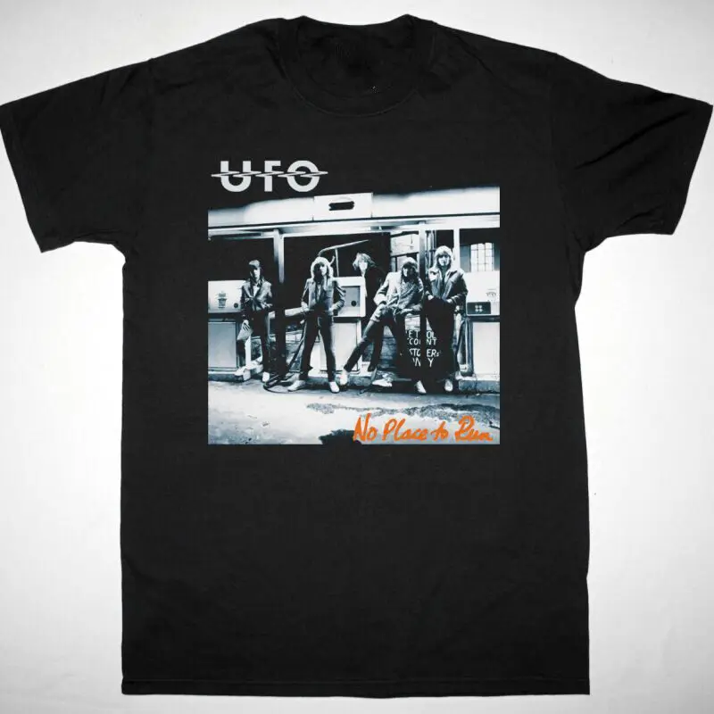 

UFO NO PLACE TO RUN T-shirt Black Cotton Unisex All Sizes S to 5XL LII167