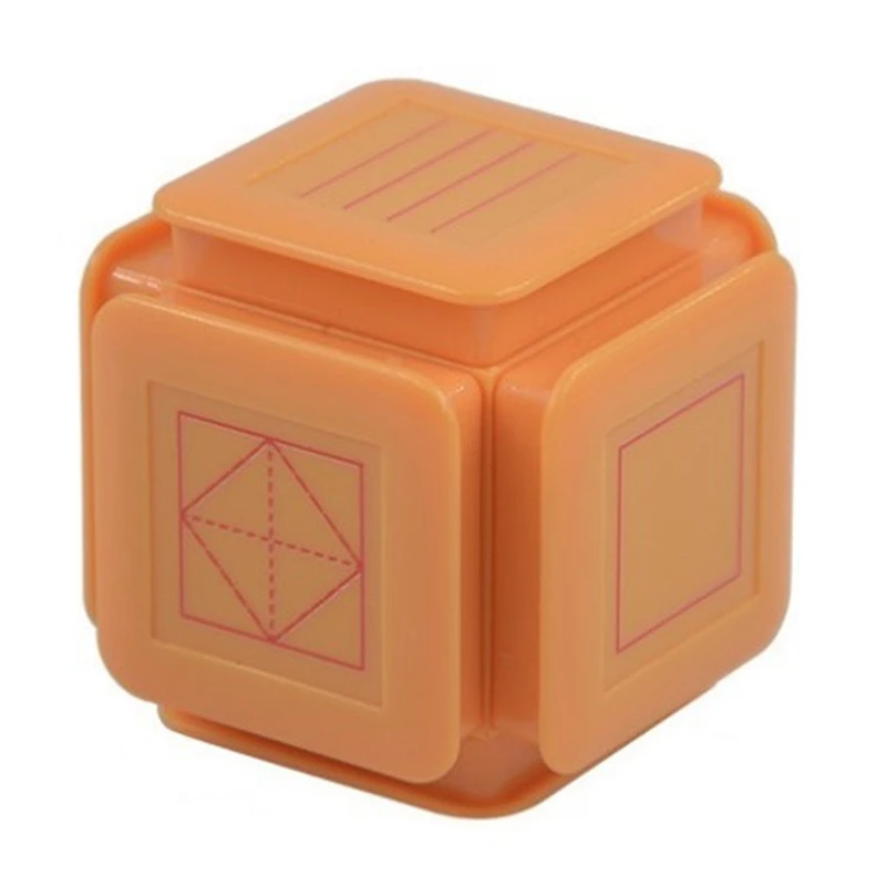 Tian Character Grid Stamp Pinyin Grid Star Shaped Grid Single Grid Teaching Correction Homework Seal Six-Sided Stamp