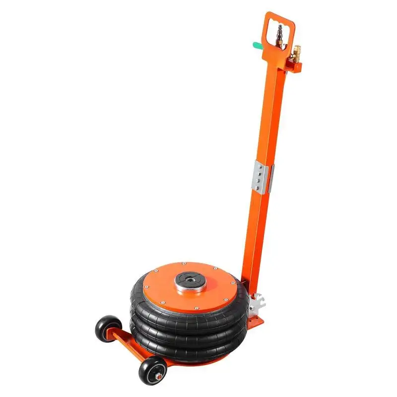 

Pneumatic Car Lift 11000 lbs 5 Ton For Sedan SUV Pickup Truck, Heightened Column Adjustable Long Handle Thickened Rubber Pad Space-Saving Design Rapid Lifting Solution Professional Vehicle Maintenance Tool White Carbon Steel Construction Garage Equip