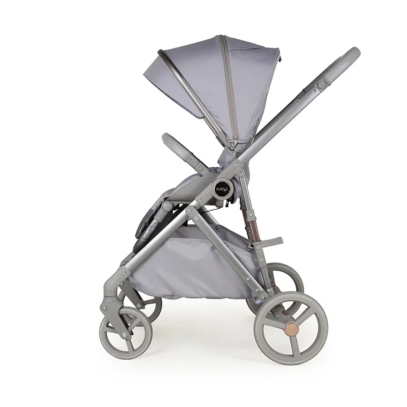 Cochecito de bebé ligero 2 en 1 con función sentada y tumbada Cochecito de bebé recién nacido que absorbe los golpes Cesta para dormir bidireccional