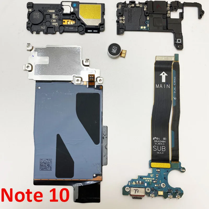 Хорошая антенна, Wi-Fi, сигнальный кабель, катушка, USB-зарядное устройство, док-станция, вибратор, микрофон для Samsung Galaxy Note 10, N970 N971