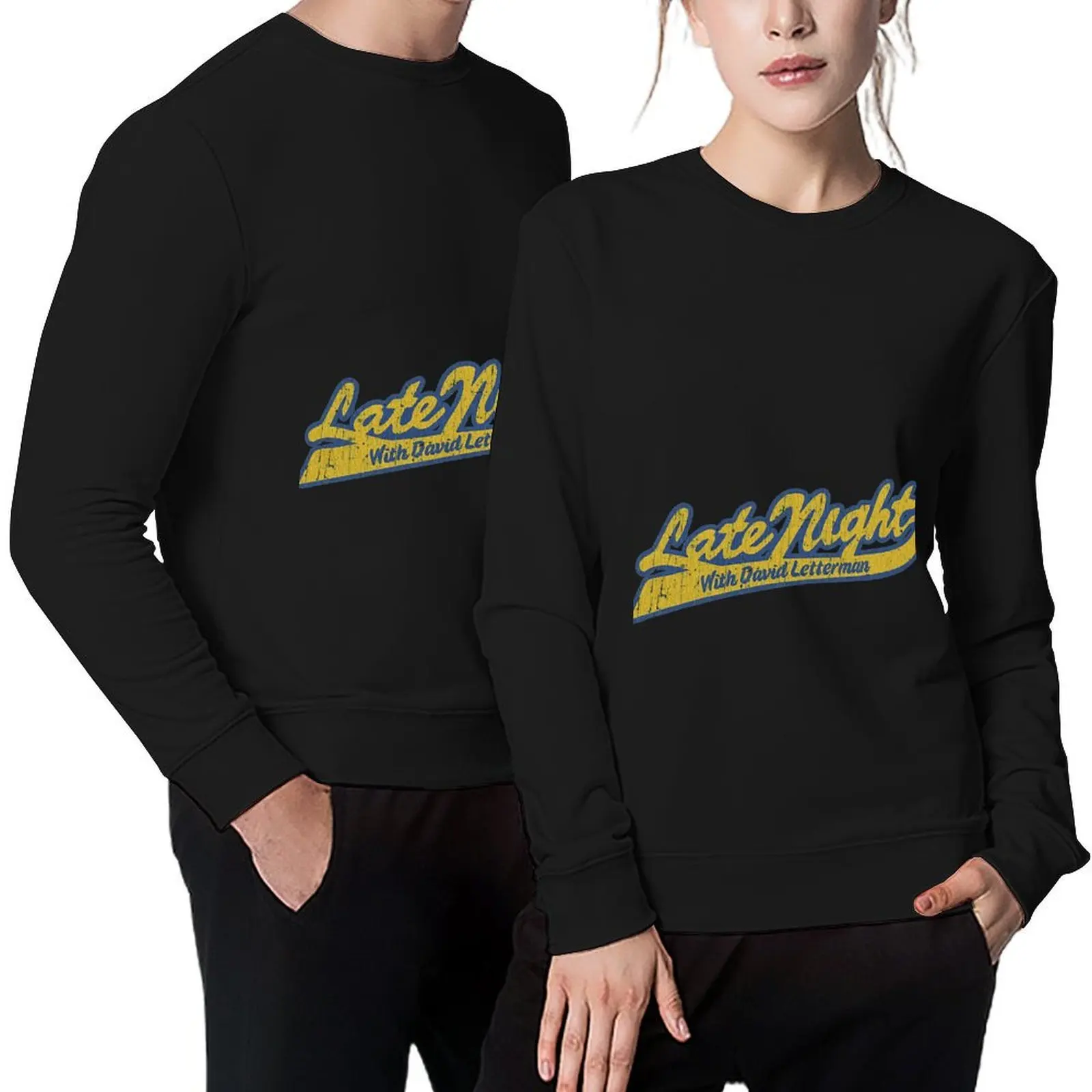 

Late Night With David Letterman Pullover men wear korean autumn clothes autumn new products new in sweatshirts