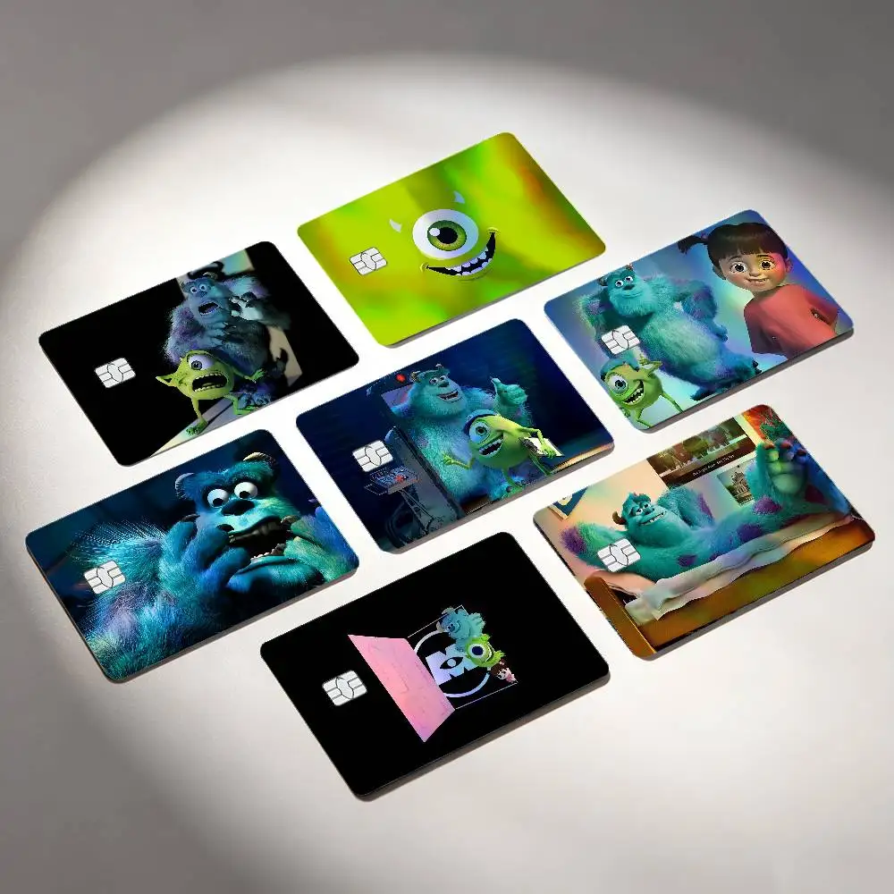 Cartoon M-Monsters, Inc Laser Reflective Card Skin Sticker For Debit Credit Card