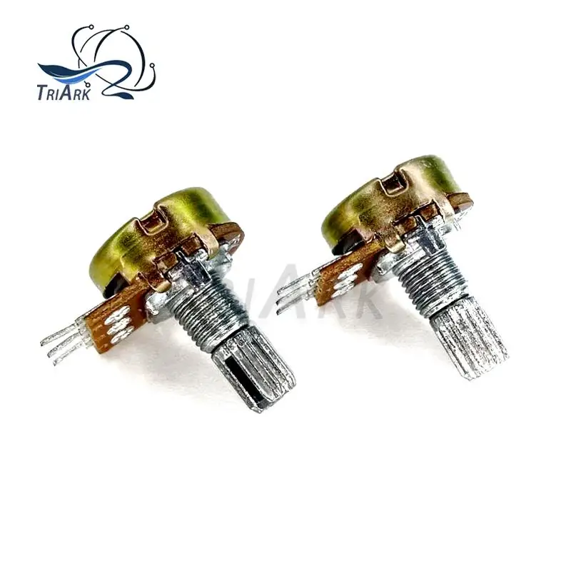 10PCS WH148 3Pin 15mm Resistor 1K 2K 5K 10K 20K 50K 100K 250K 500K 1M Ohm Linear Taper Rotary Potentiometer  B1K B5K B10K B200K
