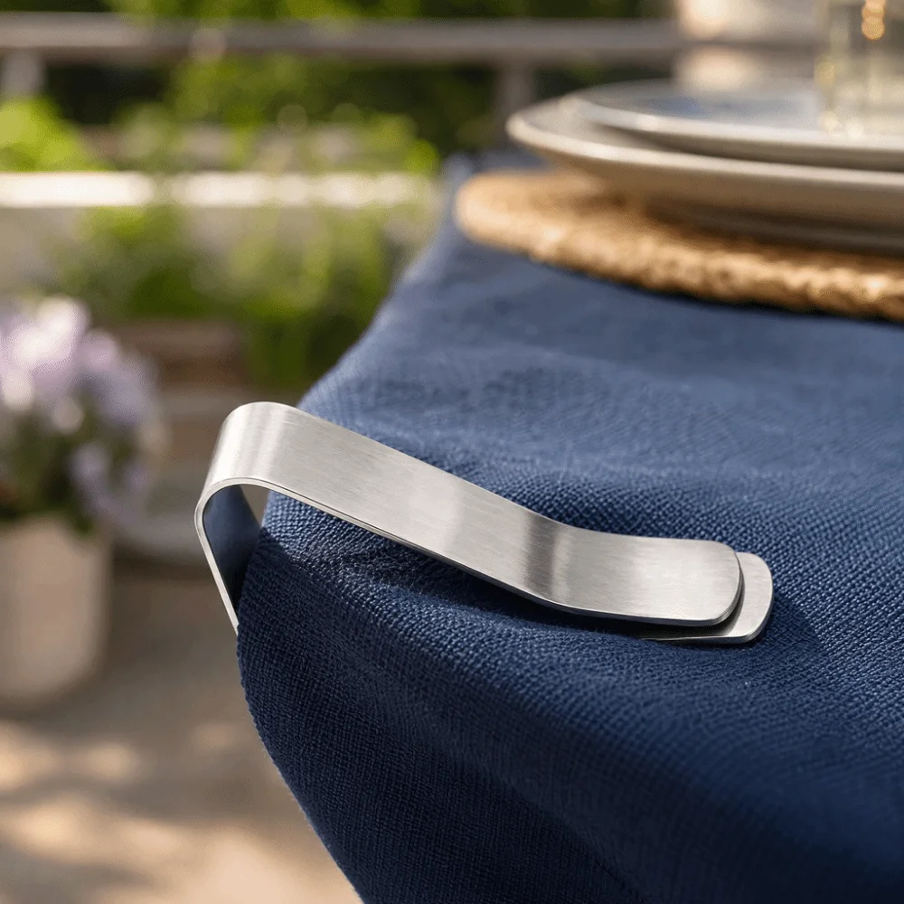 Durable Stainless Steel Tablecloth Clips Adjustable Anti-Slip Table Cover Clamps Tablecloth Holders Wedding Events