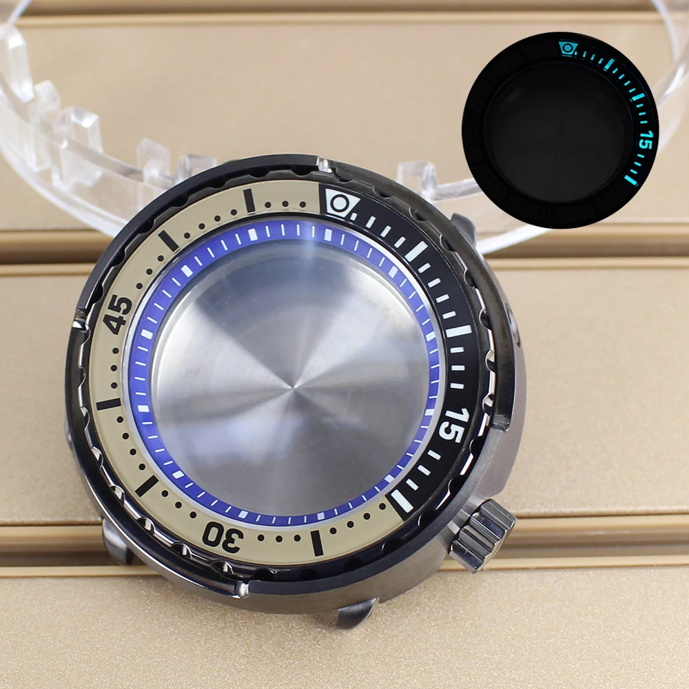

NH35 47mm Waterproof Automatic Watch Cases Sapphire For NH35 NH36 NH38 NH34 4R36 Movts With Chapter Ring 20ATM Watch Accessories