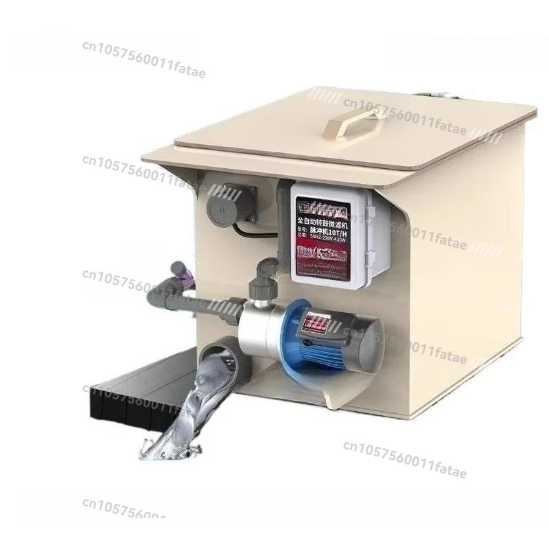 

Fish pond filter, drum microfilter, aquaculture water circulation purification system, automatic backwash system equipment