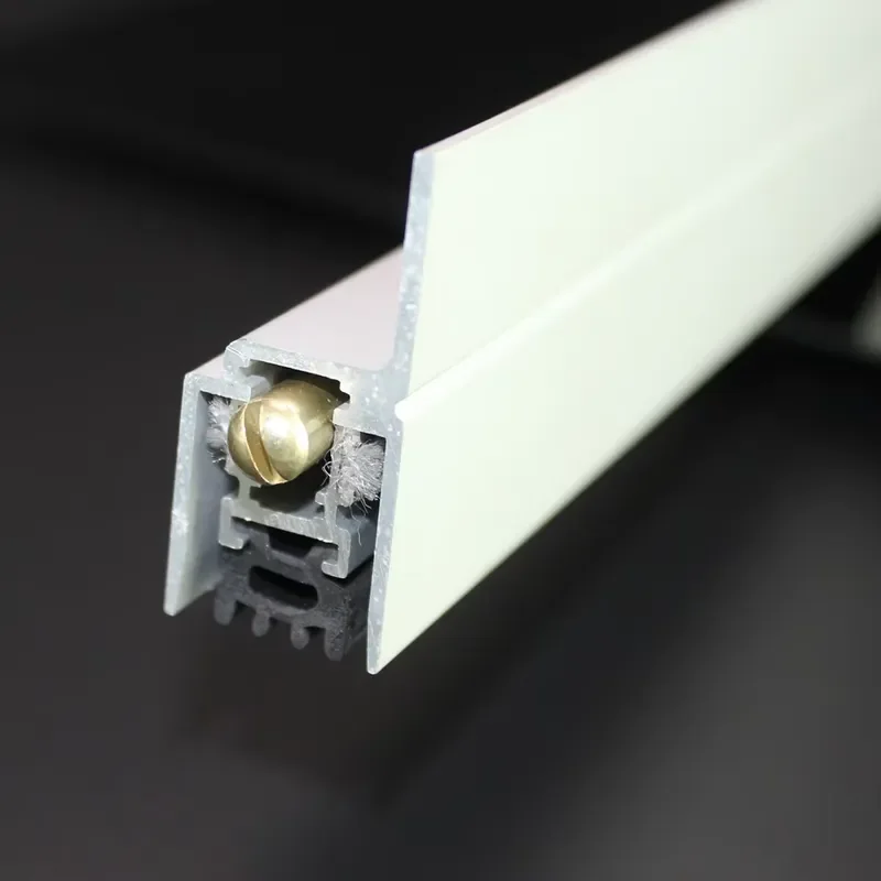 Hotel door windproof dust strip aluminum automatic door bottom seal H-type design door drop seal