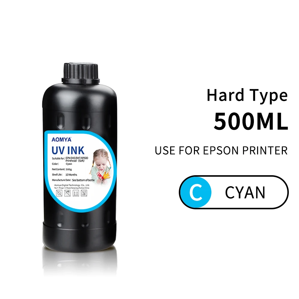 500 ml atrament UV do głowicy drukującej Epson DX4 DX5 DX7 3D Led UV Ink do drukarek atramentowych Epson L805 1390 1430 1410 L800 L1800 UV flated