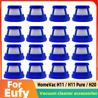 HEPA Vacuum Filter for Eufy HomeVac H11 / H11 Pure / H20 Cordless Handheld Vacuum Cleaner Washable Filter Replacement