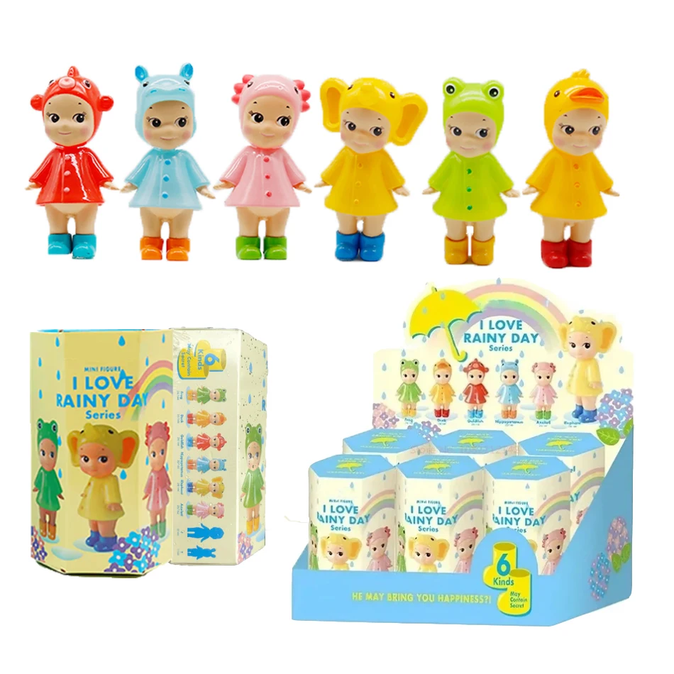 S Angel I LOVE RAINY DAY Series صندوق أعمى زينة شاشة الهاتف الأصلية هدية عيد ميلاد مفاجأة غامضة للأطفال