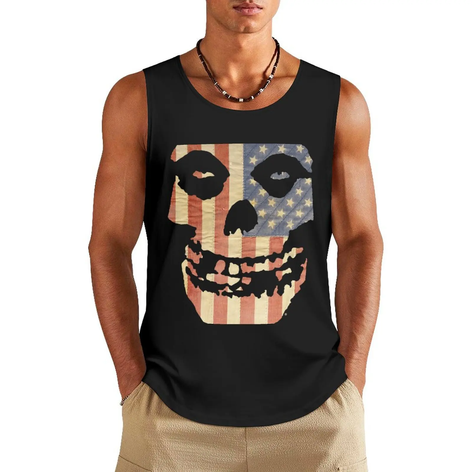 

Misfits Tank Top t-shirt Men's gym accessories man sleeveless shirt man gym