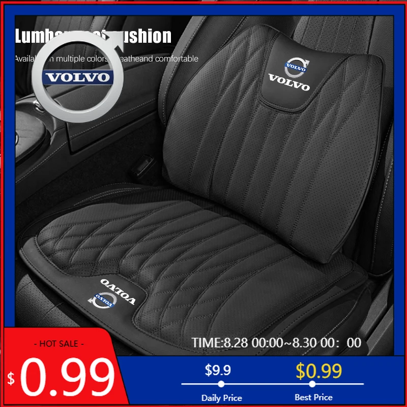 

2026 Hot For Volvo Steering Covers Car Seat Accessories Seat Cushion Lumbar Support For Volvo XC90 V90 V60 XC60 V40 EC40 EX40 S8