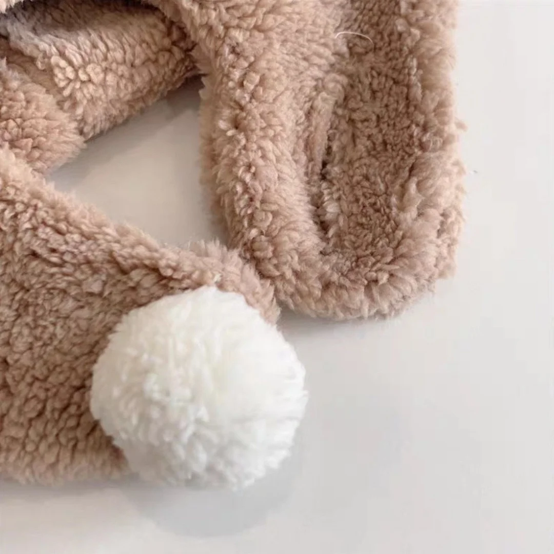 الكرتون قبعة للفتيات الفتيان وشاح رشاقته قبعة الشتاء قبعة للأطفال الوليد الطفل الاشياء الأطفال قبعة زائد الصوف الاطفال قبعات 1-18Years #3