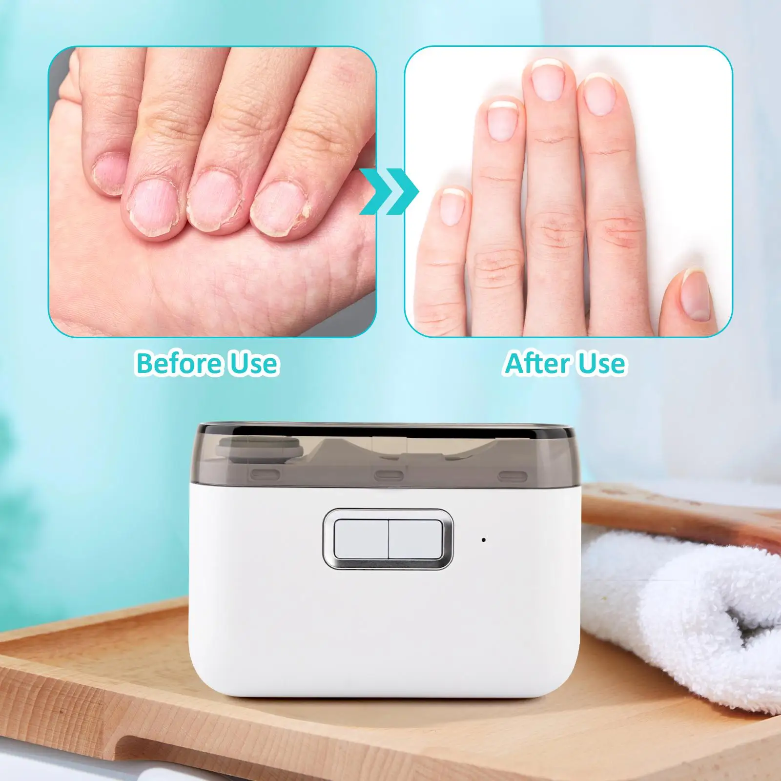 2 in 1 Electric Nail Clipper Professional 2 Speed for Women Men Kids Babies