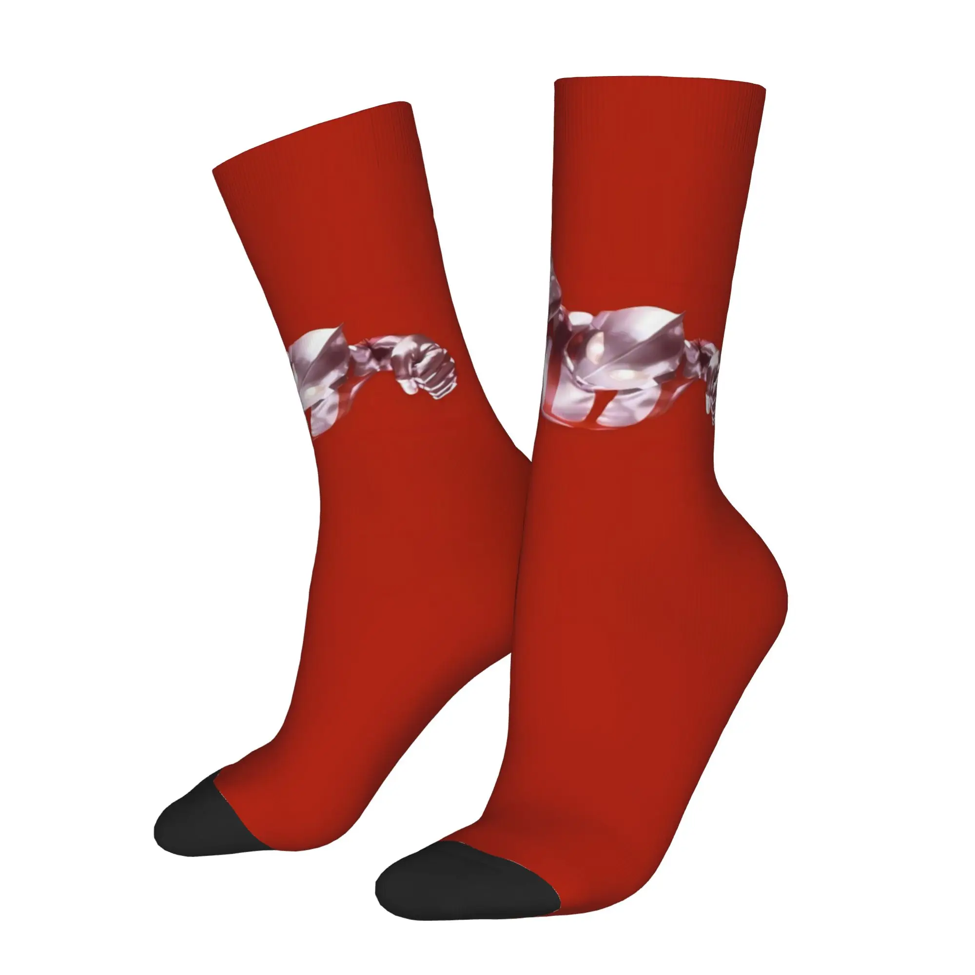 

Funny Sock BANDAI Ultraman 5 Vintage Quality Pattern Printed Men Socks Novelty Men's Socks