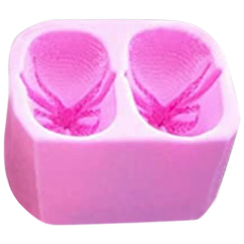 Baby Bootie Silicone Fondant Mold Knitted Baby Shoes Cake Decorating Tools DIY Mould Candle Soap Clay Mold