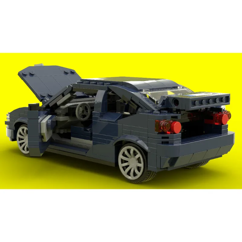 MOC-176415 clásico icónico tijera puerta coche deportivo carreras ladrillo modelo 609 PartsMOC creativo niños juguete para regalo de cumpleaños