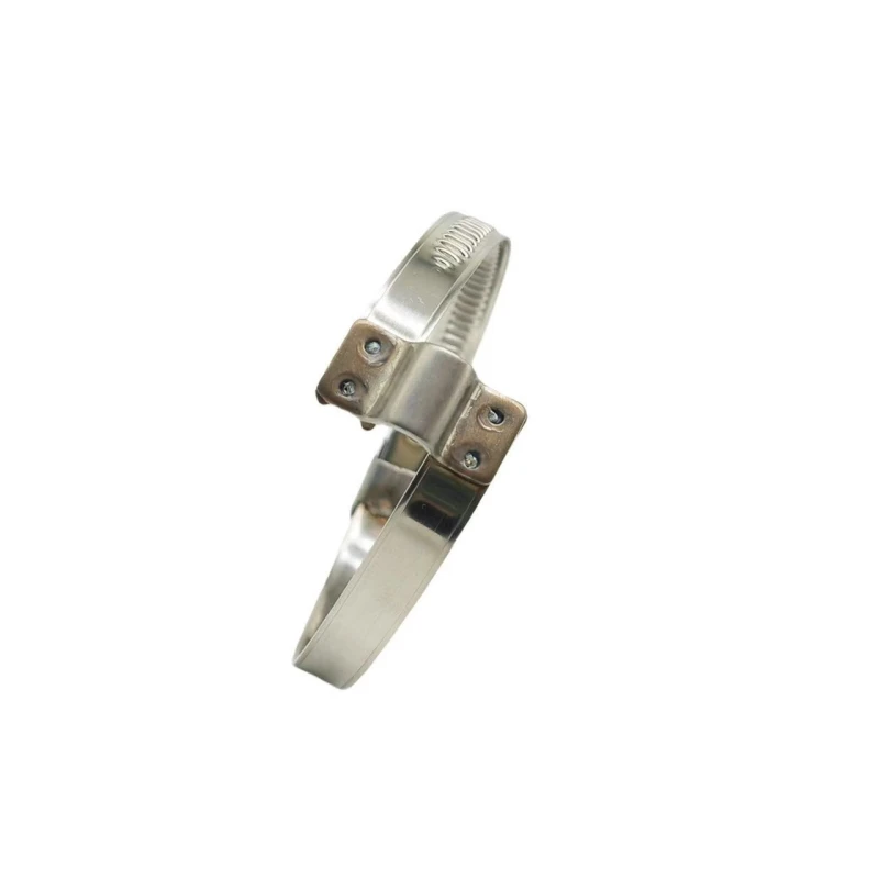1-10pcs 22-515mm 304SS German Type Bridge Clamp for Duct Hose Corrugated Pipe Clamps Worm Gear Spiral Band Hose Clamp
